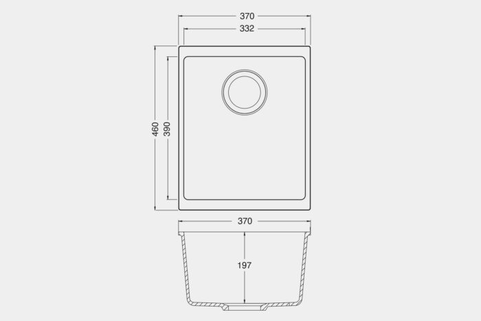 CBEN340 Ceramic Sink - Image 6