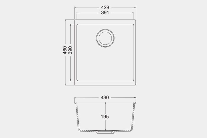 CBEN400 Ceramic Sink - Image 4