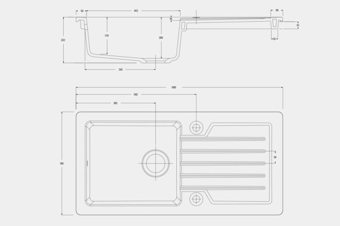 CD100LJDM Ceramic Sink - Image 2