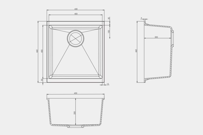 EN400 Granite Sink - Image 3