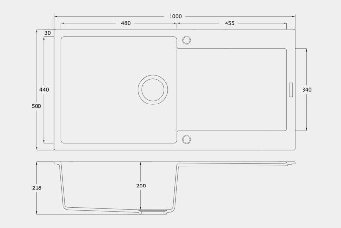 GD100L Granite Sink - Image 8