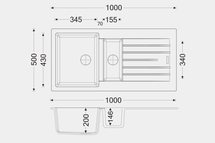 TD150 Granite Sink - Image 5