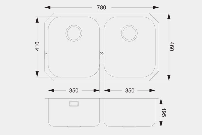 UM0002 Steel Sink - Image 3