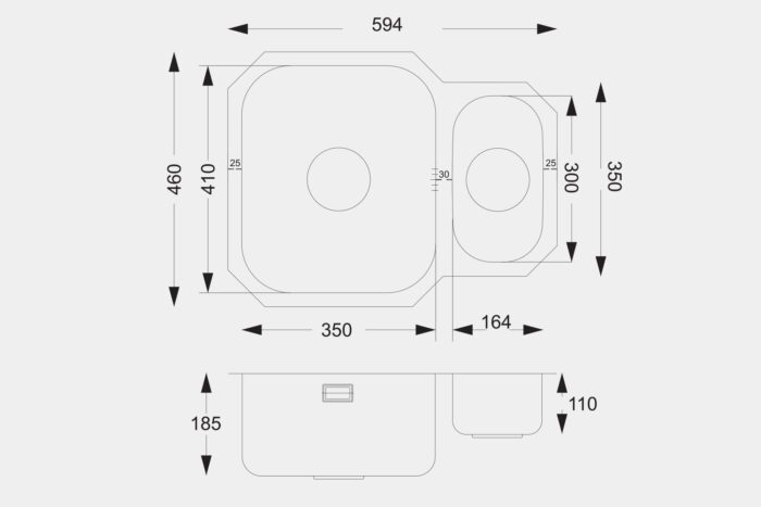 UM0001 Steel Sink - Image 3