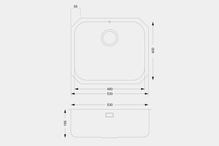 UM1009 Steel Sink - Image 3