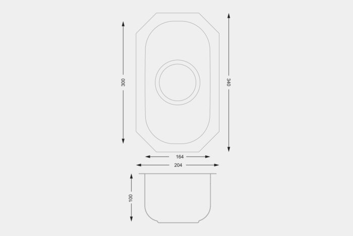 UM1010 Steel Sink - Image 2