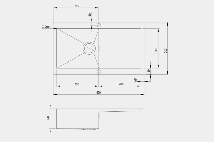 QD100 Steel Sink - Image 3