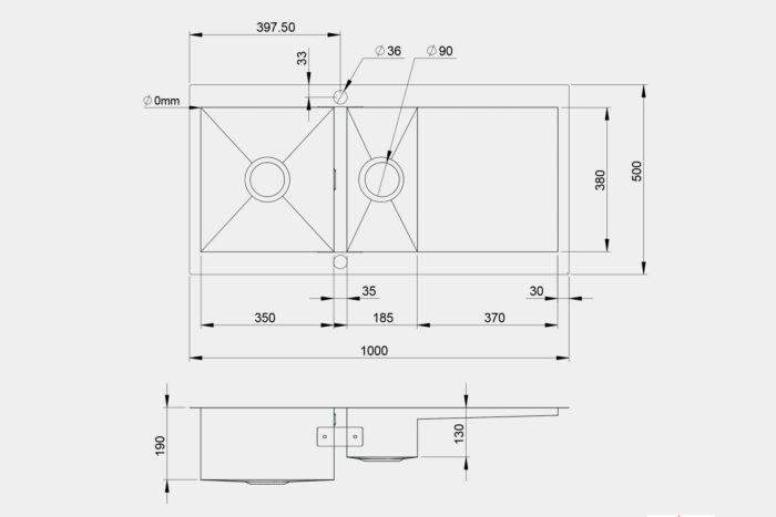 QD150 Steel Sink - Image 3