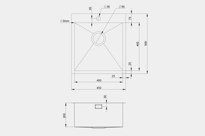 QU450 Steel Sink - Image 3