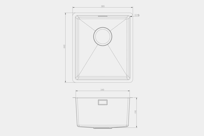 SR1014 Steel Sink - Image 2