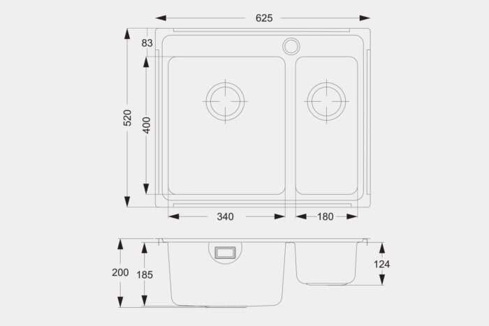 EM08 Steel Sink - Image 2