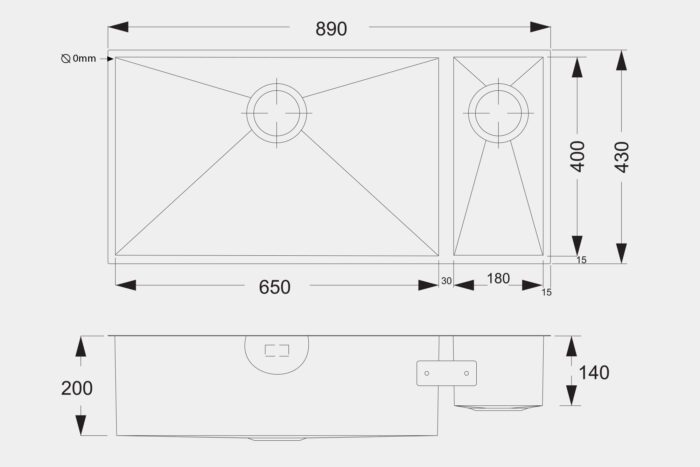 SQI5 Steel Sink - Image 3