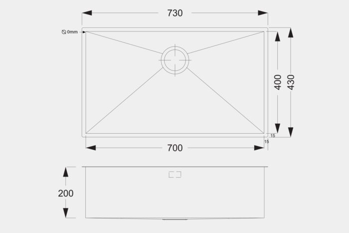 SQI25 Steel Sink - Image 3