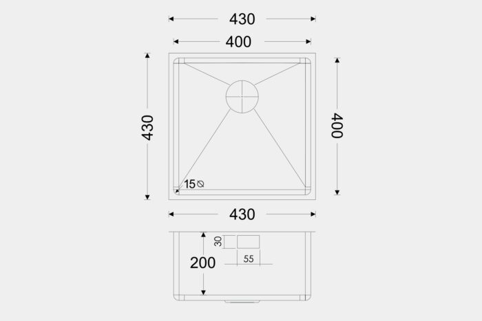 SR1510 Steel Sink - Image 2