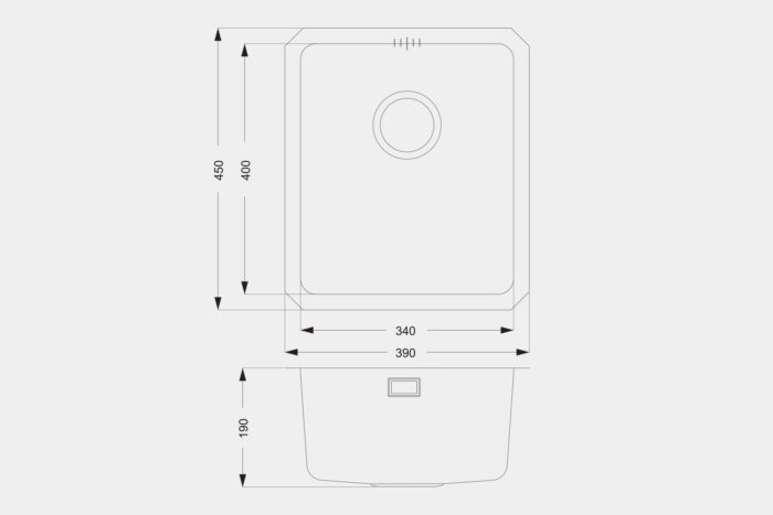 UM1023 Steel Sink - Image 2