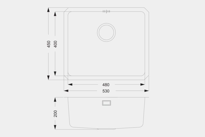 UM1024 Steel Sink - Image 3