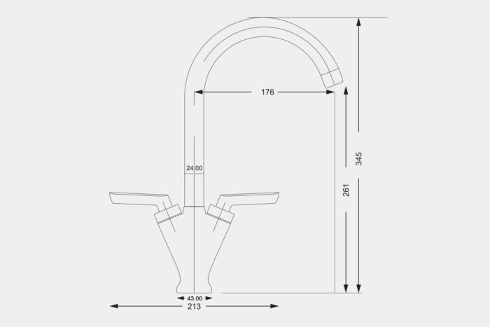 HS175 - Twin lever taps - Image 2