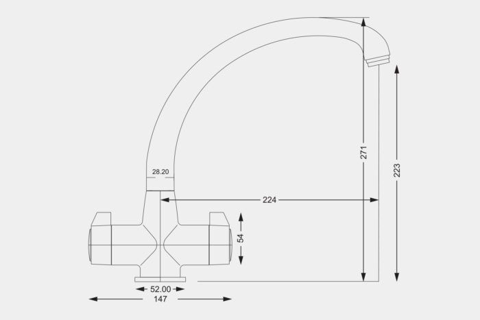 HS305 - Twin lever taps - Image 2