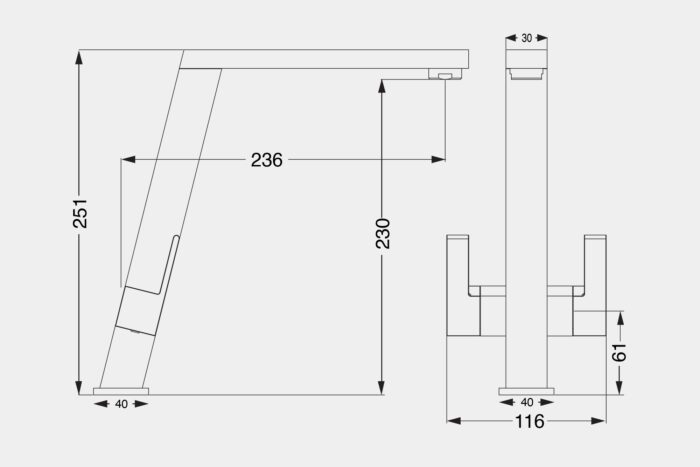 HS705 - Twin lever taps - Image 2