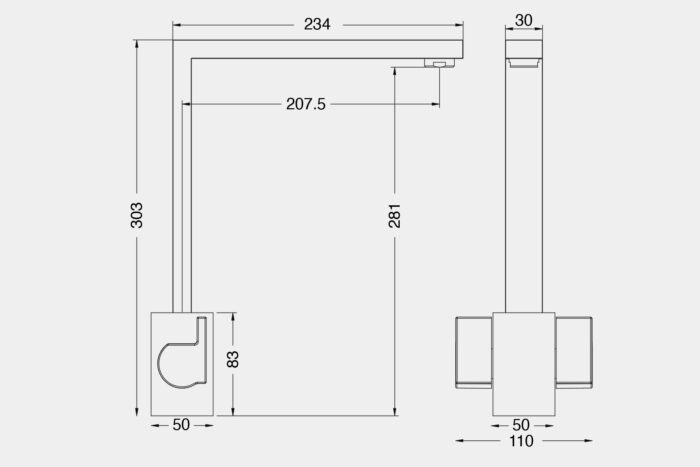 HS965 - Twin lever taps - Image 2