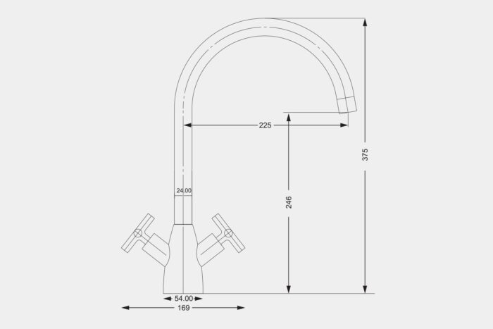 HS975 - Twin lever taps - Image 2