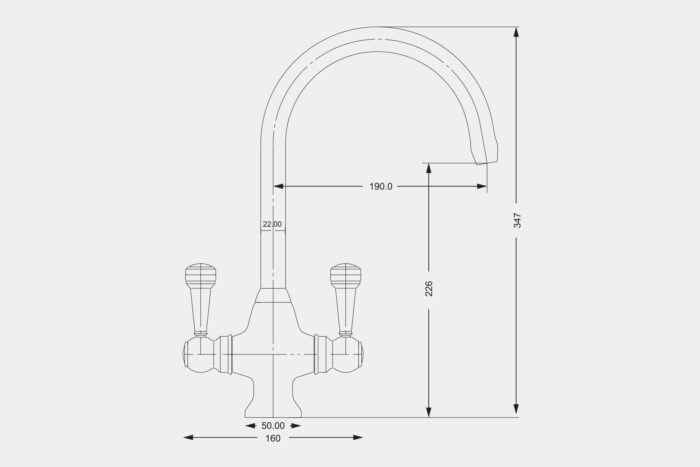 HS985 - Twin lever taps - Image 2