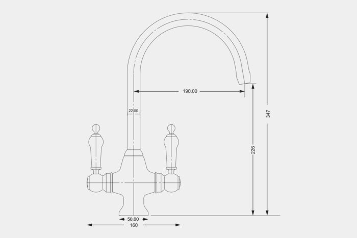 HS995 - Twin lever taps - Image 2