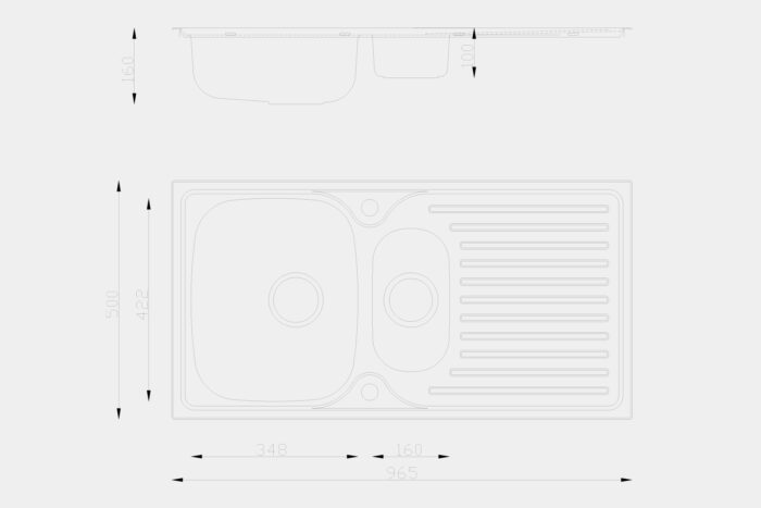 EA07 Steel Sink - Image 3