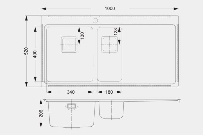 EM05LH Steel Sink - Image 2