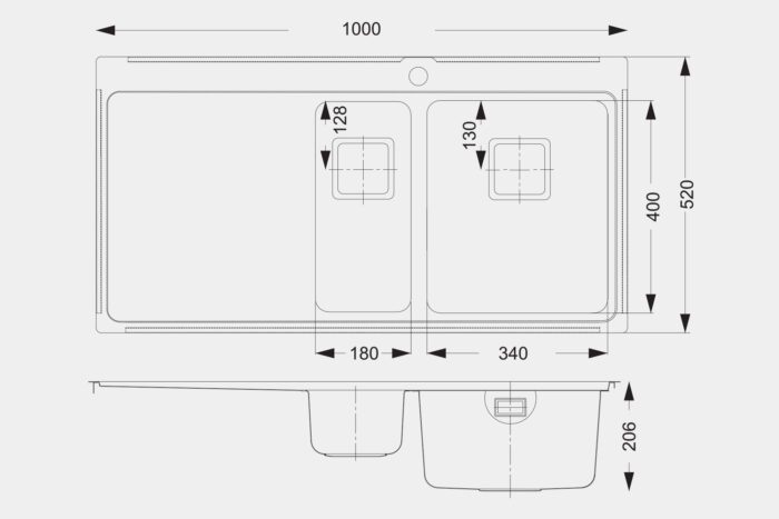 EM05RH Steel Sink - Image 2