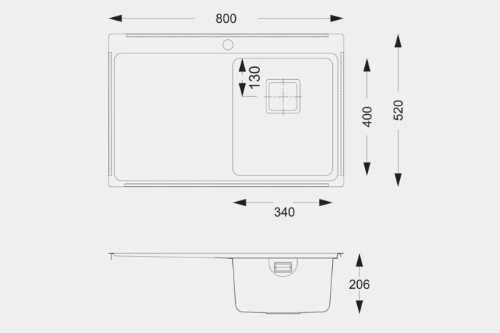 EM07RH Steel Sink - Image 2