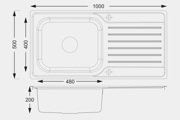 ET16 Steel Sink - Image 3