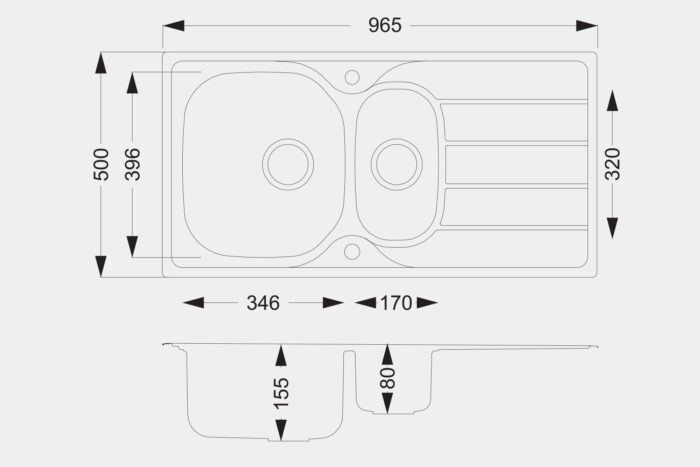 KD150 Steel Sink - Image 3