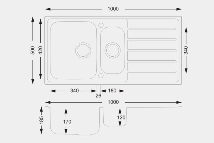 SD150 Steel Sink - Image 3