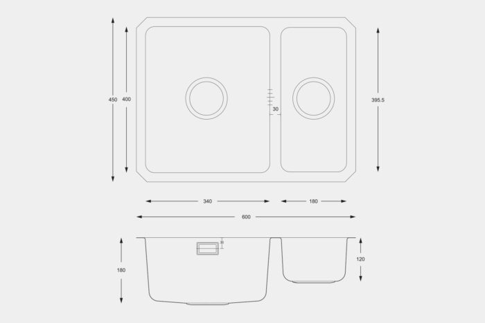 UM2506 Steel Sink - Image 2