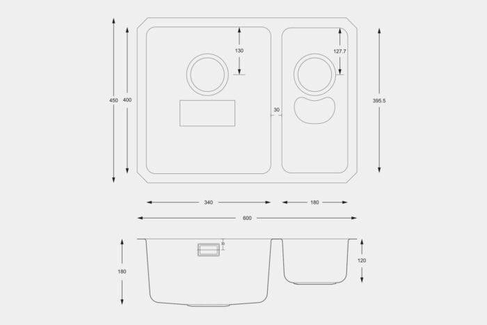 UM2506LH Steel Sink - Image 2