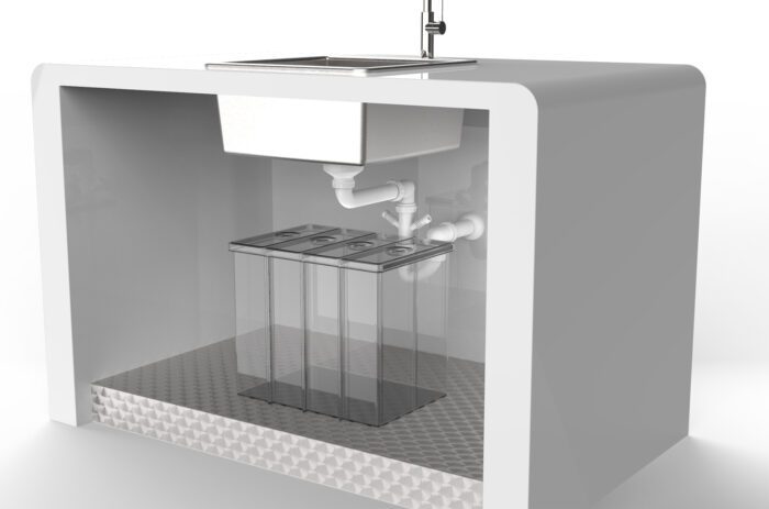 UKH060 - PLUMBING KIT SINGLE BOWL SPACE SAVER WASTE - Image 2