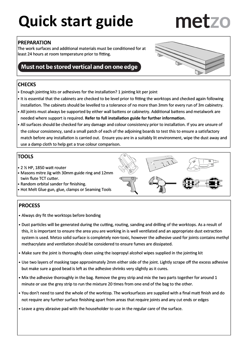 Metzo Quick Start Guide