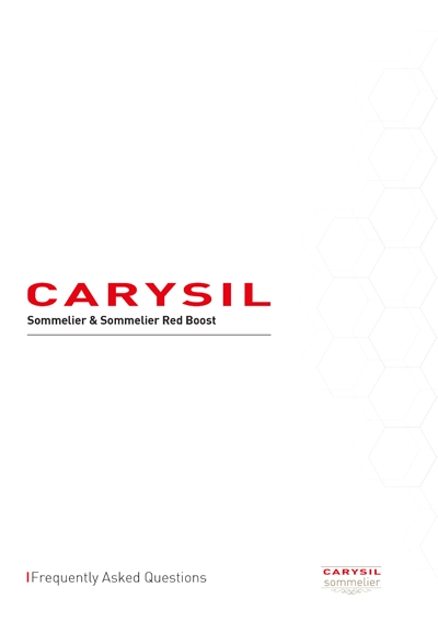 CARYSIL Sommelier FAQ's Guide